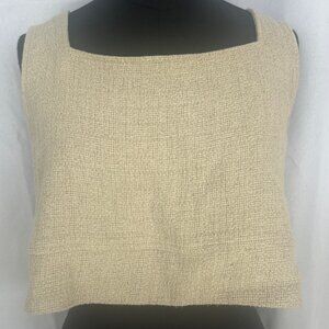 Great Condition Cream P.Cill Linen  Crop Top in Women's Size Medium
